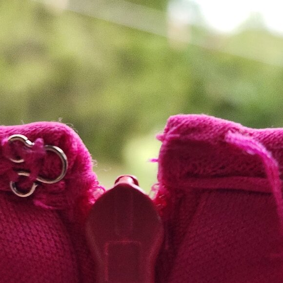 Hot Pink Crochet Lace Bell Sleeve Mini Dress - Picture 4 of 10